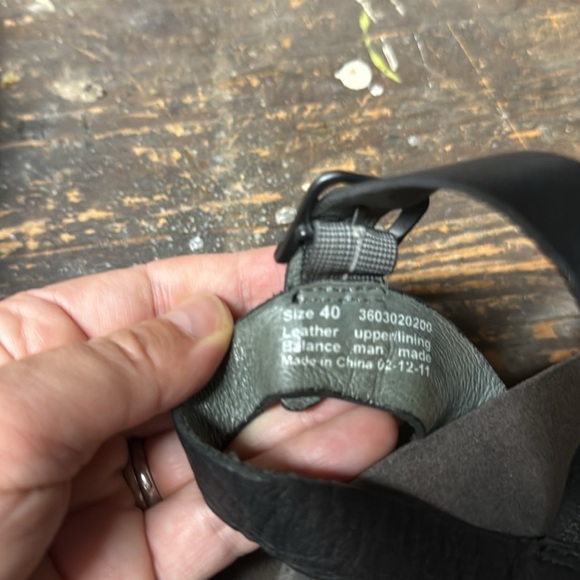 Dansko Strappy Wedge Heeled Black Sandals - Picture 9 of 9